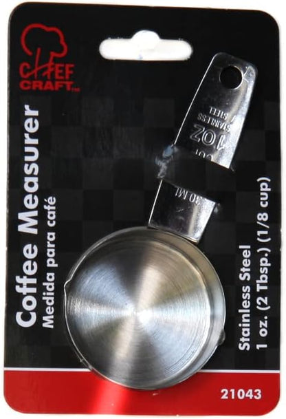 Chef Craft Stainless Steel Silver Coffee Measurer