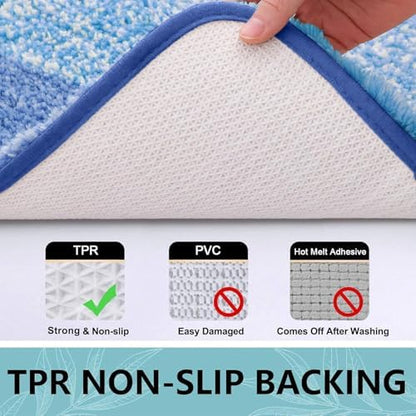 Arotive Microfiber Bathroom Rugs, Shaggy Soft Absorbent Bath Rug, 59x24