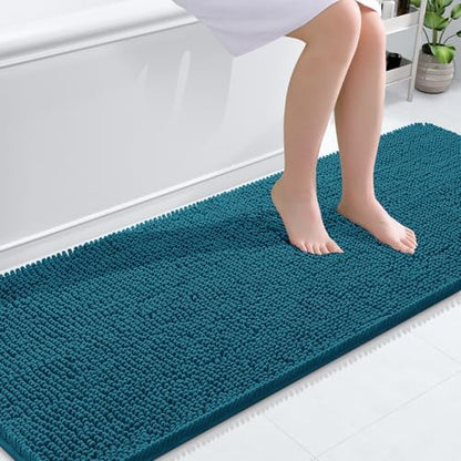 OLANLY Bathroom Runner Rugs 70x24, Extra Soft Absorbent Chenille Bath Rugs