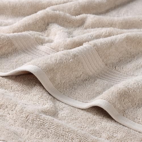 SUPERIOR Egyptian Cotton Hand Towel Set, Small Towels for Home Bathroom, Master, Guest Bath, Decor Essentials, Quick Dry, Absorbent, Kitchen, Spa, Hotel, Resort, Adult, Kids, Set of 8, Stone