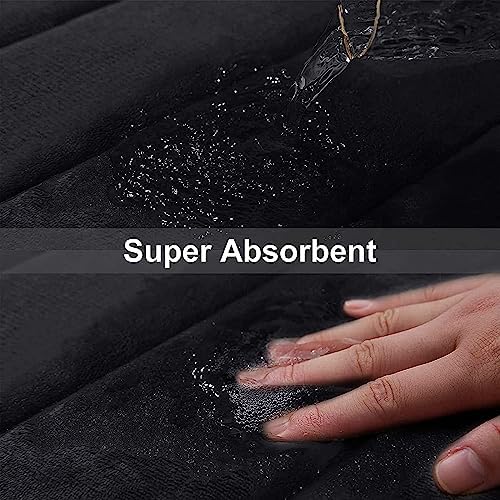 Buganda Memory Foam Bath Mat 40 x 32, Ultra Soft Absorbent Bathroom Rugs