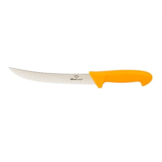 ULTRASOURCE - Breaking Butcher Knife, 8" Fluted Blade, Polypropylene Handle