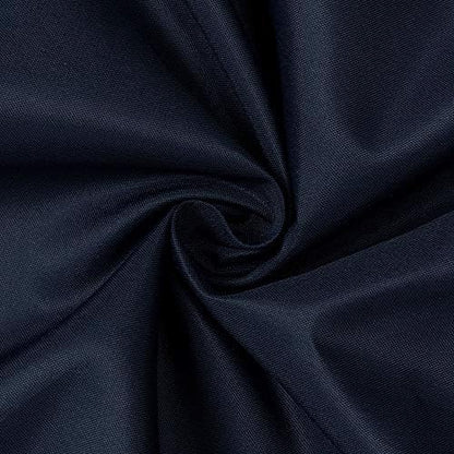 N&Y HOME Fabric Shower Curtain or Liner with Magnets, Navy Blue