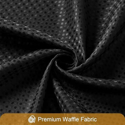 Gibelle 3 in 1 Black Shower Curtain with PEVA Liner, 12 Hooks, 72x72