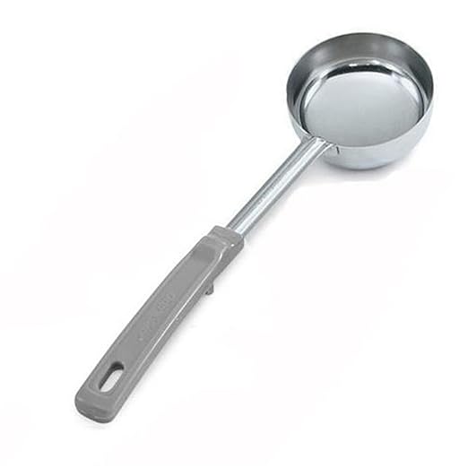 Vollrath Solid S/S 4 Oz Spoodle w/ Gray Grip 'N Serv Handle