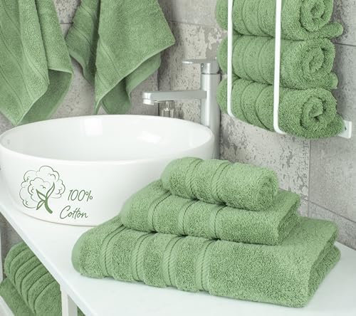 American Soft Linen 100% Cotton Luxury Turkish Towels, 3 Piece Towel Set