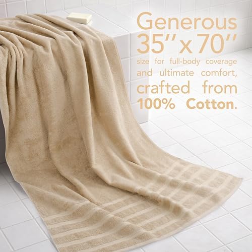 American Soft Linen 100% Cotton Luxury Turkish Towels, 2PC 35x70 Bath Sheet
