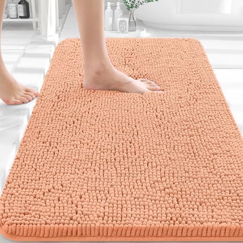 OLANLY Bathroom Rugs 30x20, Extra Soft Absorbent Chenille Bath Rugs