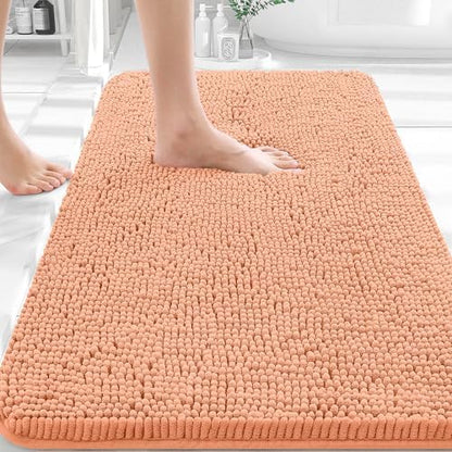 OLANLY Bathroom Rugs 30x20, Extra Soft Absorbent Chenille Bath Rugs