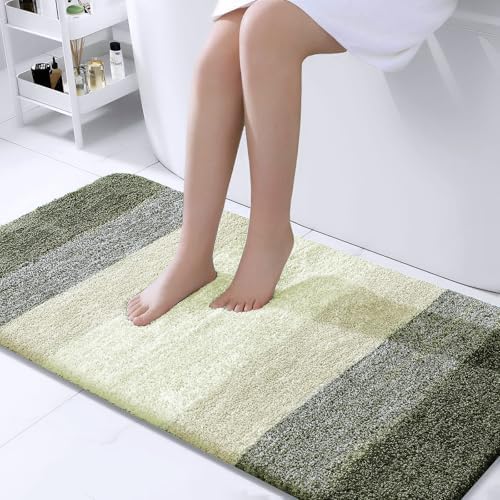 OLANLY Bathroom Runner Rug 40x24, Extra Soft Absorbent Microfiber Bath Rugs
