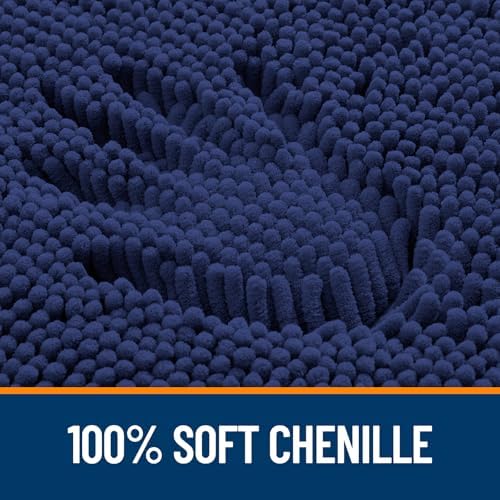 OLANLY Large Bathroom Rugs 70x46, Extra Soft Absorbent Chenille Bath Rugs