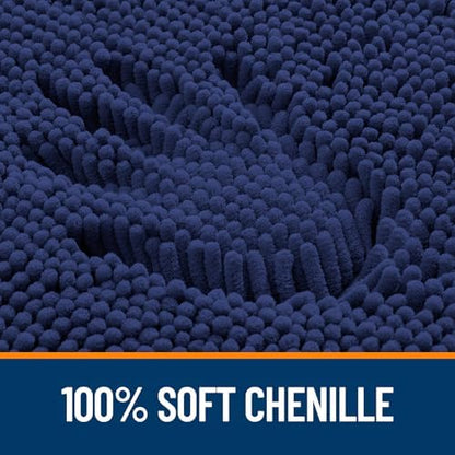 OLANLY Large Bathroom Rugs 70x46, Extra Soft Absorbent Chenille Bath Rugs
