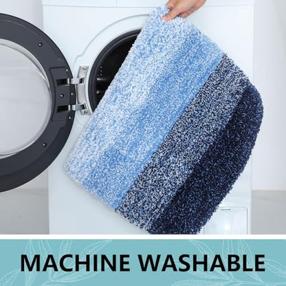 Arotive Microfiber Bathroom Rugs, Shaggy Soft Absorbent Bath Rug, 59x35