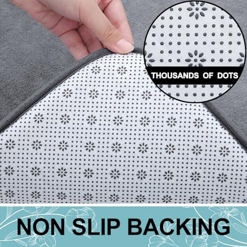 Smiry Memory Foam Bath Mat 70x24, Extra Soft and Absorbent Bathroom Rugs