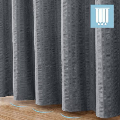 Aiyufeng Moga Stall Shower Curtain 36x72 Inches, Grey Shower Curtain, Fabric Shower Stall Curtains, Hotel Quality Bathroom Shower Curtains
