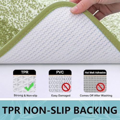 Arotive Microfiber Bathroom Rugs, Shaggy Soft Absorbent Bath Rug, 30x20
