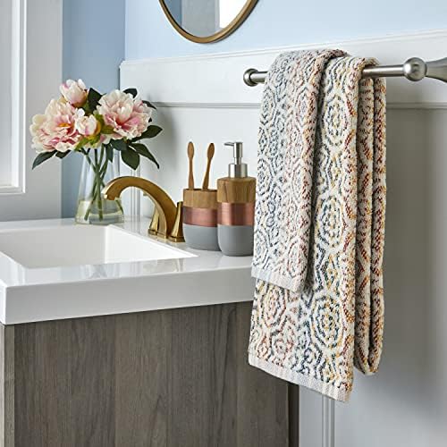 SKL Home Rhapsody Bath Towel, Premium 100% Cotton, Spice