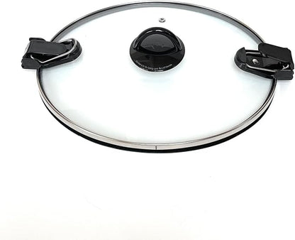 Glass Replacement oval Lid for 7Qt CrockPot Slow Cooker Modles CPSCVC70LL,SCCPVLF712-S-BR and CPSCVTS70LL-S