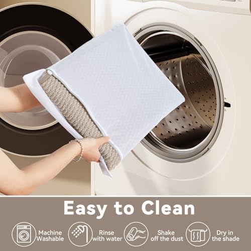 Triohero Bathroom Rugs Non Slip Washable, Super Absorbent Thin Bath Mat Quick Dry Low Pile Bathroom Rug, Beige 24"x47"