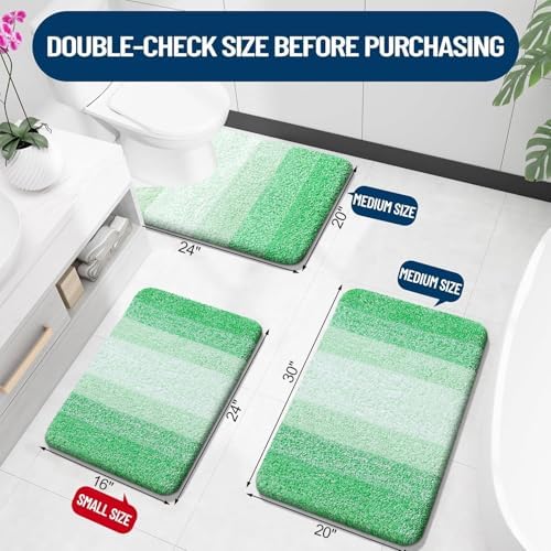 OLANLY Bathroom Runner Rug 70x24, Extra Soft Absorbent Microfiber Bath Rugs