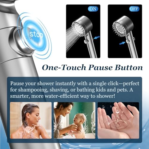 FEELSO Filtered Shower Head with Handheld, High Pressure Shower Filter Head