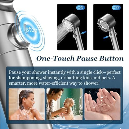 FEELSO Filtered Shower Head with Handheld, High Pressure Shower Filter Head