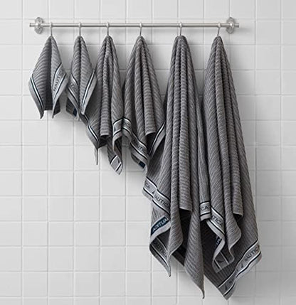 Nautica - 100% Cotton Bath Towel Set, Soft & Absorbent, 6-Piece Set