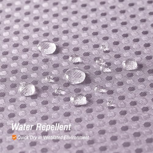 Gibelle Long Lavender Fabric Shower Curtain, 72 x 78