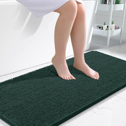 OLANLY Large Bathroom Rugs 50x30, Extra Soft Absorbent Chenille Bath Rugs