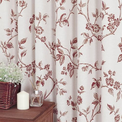 MitoVilla Small Stall Cotton Floral Shower Curtain for Bathroom,36 x 72 | Narrow Half BoHo Cottagecore Spring Shower Curtains, Modern Farmhouse Country Plant Leaves Bathroom Décor, Waterproof