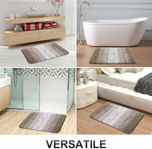 OLANLY Bathroom Runner Rug 44x24, Extra Soft Absorbent Microfiber Bath Rugs