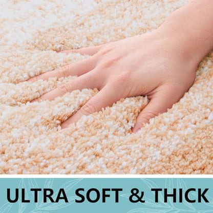Arotive Microfiber Bathroom Rugs, Shaggy Soft Absorbent Bath Rug, 30x20