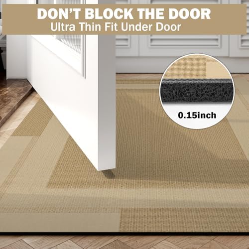 YDKGL Non Slip Bath Mat Long Ultra Thin Bathroom Rugs Runner Fit Under Door