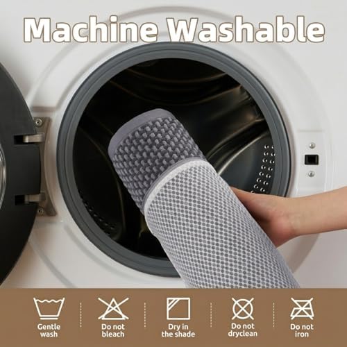 PADOOR-Bath Mat Runner-Super Absorbent Chenille Bathroom Mats-Rubber Backed Bath Mats for Bathroom Non Slip, Easy Clean Bathroom Runner Rugs Front of Bathtub,Shower Room,Sink-17×59