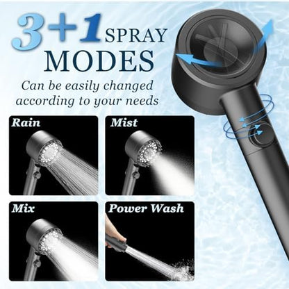FEELSO Filtered Shower Head with Handheld, High Pressure Shower Filter Head