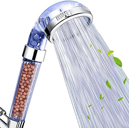 NOSAME Shower Head, Filter Filtration High Pressure Water Saving 3 Mode Function Spray Handheld Showerheads for Dry Skin & Hair