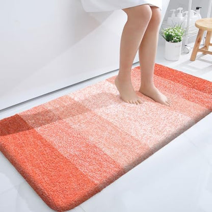 OLANLY Bathroom Runner Rug 40x24, Extra Soft Absorbent Microfiber Bath Rugs