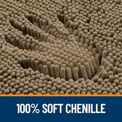 OLANLY Bathroom Runner Rugs 70x24, Extra Soft Absorbent Chenille Bath Rugs