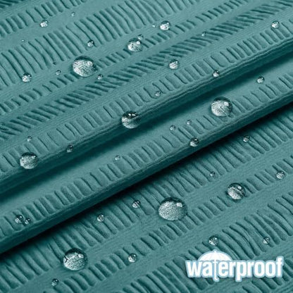 Aiyufeng Turquoise Shower Curtain for Bathroom, Embossed Textured Fabric Shower Curtain for Bathroom - Soft Cloth & Hotel Spa, Machine Washable, 72X72, Turquoise