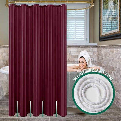 Fabric Shower Curtain Liner 72x72 Inch-Standard Size Cloth Shower Liners