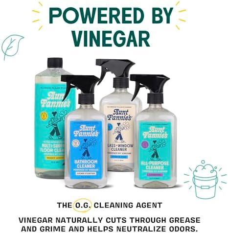 Aunt Fannie's Bathroom Cleaner Vinegar Spray, 16.9 oz, Pack of 6