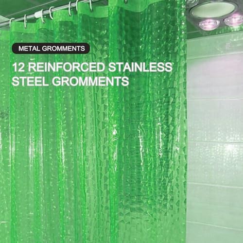 Shower Curtain Liner, 100% Waterproof EVA 3D Shower Curtains with 3 Duty Heavy Bottom Magnets and 12 Rust Proof Grommets, 72x72 Weighted Shower Liner for Shower Stall, Bathtubs