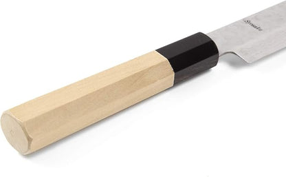 Japanese Sujihiki Knife Hammered Damascus VG-10 46 Layer Octagonal Magnolia Wood Handle, Slicer 9.5-inch (240mm)