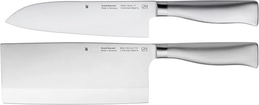 WMF Grand Gourmet Set of 2 Forged Chef Santoku Knives and Axe, Made in Germany