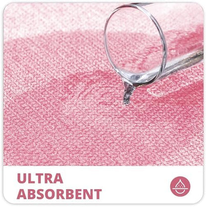 Bath Mat,Ultra Thin Bathroom Rugs,Rubber Bath Mats for Bathroom,No Slip Bath Rugs,Quick Dry,Machine Washable,Low Pile,Absorbent,Shower Outside,Sink,Home Decor Accessories.Pink,1'8"x2'8"(20x32inch)