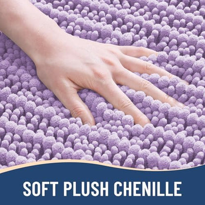 Arotive Bathroom Rugs Mat 36x24, Soft Absorbent Chenille Shaggy Bath Mat