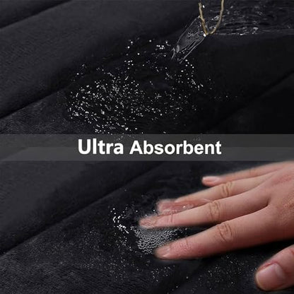 Buganda Memory Foam Bath Mat 47 x 20, Ultra Soft Absorbent Bathroom Rugs