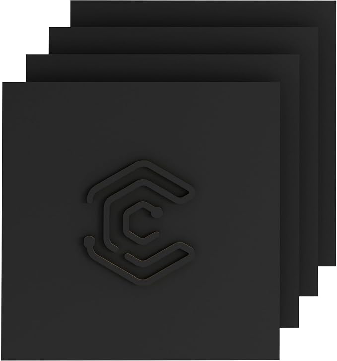 4 Pack Pre-Painted Colored Plywood Sheets,12x12x1/8 Inch (3mm) Basswood Board,Ideal for Laser Cutting, Engraving, DIY Crafts, Ornaments, Models Making (Black)