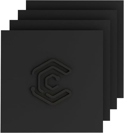 4 Pack Pre-Painted Colored Plywood Sheets,12x12x1/8 Inch (3mm) Basswood Board,Ideal for Laser Cutting, Engraving, DIY Crafts, Ornaments, Models Making (Black)