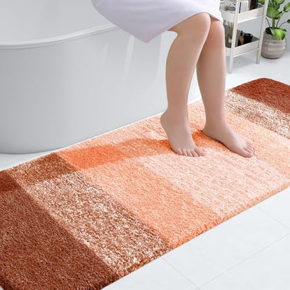 OLANLY Bathroom Runner Rug 70x20, Extra Soft Absorbent Microfiber Bath Rugs
